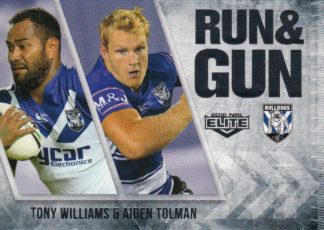 2016 NRL Elite Run & Gun - RG06 Williams & Tolman Canterbury Bulldogs