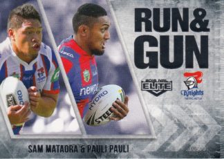2016 NRL Elite Run & Gun - RG16 Mataora & Pauli Newcastle Knights