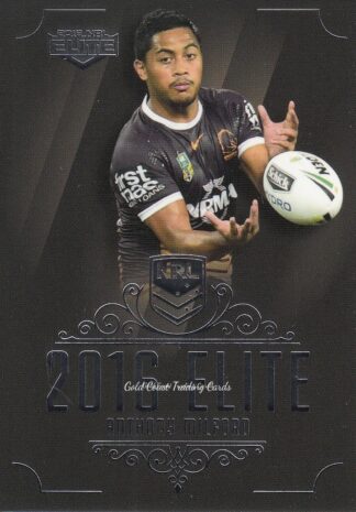 2016 NRL Elite Common Card - Base 007 Anthony Milford Brisbane Broncos