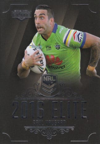 2016 NRL Elite Common Card - Base 022 Paul Vaughan Canberra Raiders