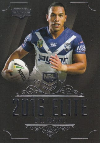 2016 NRL Elite Common Card - Base 030 Will Hopoate Canterbury Bulldogs