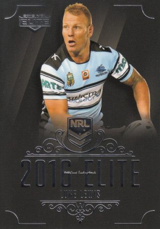2016 NRL Elite Common Card - Base 046 Luke Lewis Cronulla Sharks