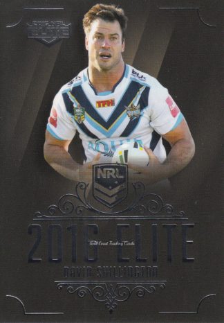 2016 NRL Elite Common Card - Base 059 David Shillington Gold Coast Titans
