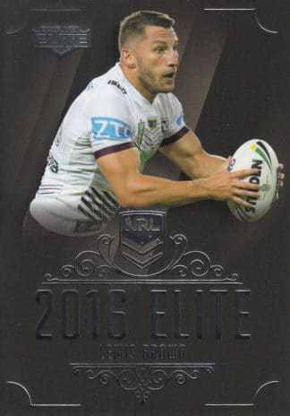 2016 NRL Elite Common Card - Base 062 Lewis Brown Manly Sea Eagles