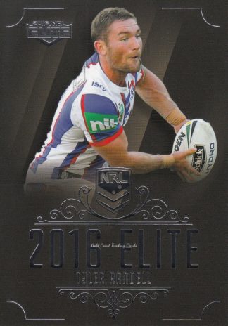 2016 NRL Elite Common Card - Base 092 Tyler Randell Newcastle Knights