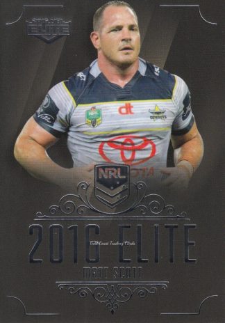 2016 NRL Elite Common Card - Base 105 Matt Scott North Qld Cowboys