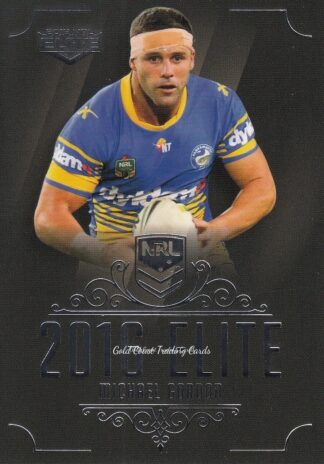 2016 NRL Elite Common Card - Base 112 Michael Gordon Parramatta Eels