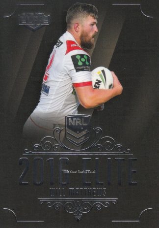 2016 NRL Elite Common Card - Base 152 Will Matthews St George Dragons