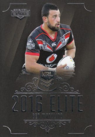 2016 NRL Elite Common Card - Base 176 Ben Matulino Warriors