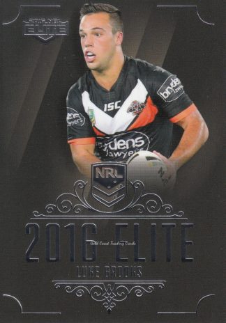 2016 NRL Elite Common Card - Base 182 Luke Brooks Wests Tigers