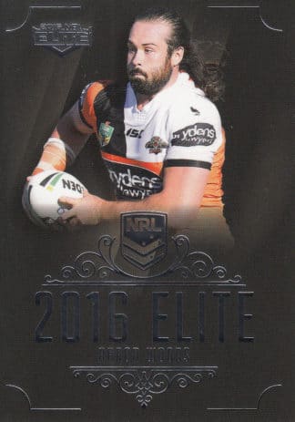 2016 NRL Elite Common Card - Base 192 Aaron Woods Wests Tigers