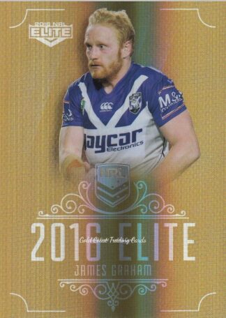 2016 NRL Elite Gold Parallel - SG029 James Graham Canterbury Bulldogs