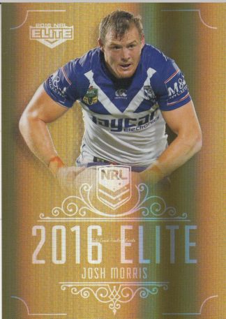 2016 NRL Elite Gold Parallel - SG033 Josh Morris Canterbury Bulldogs