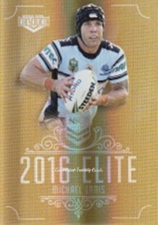 2016 NRL Elite Gold Parallel - SG040 Michael Ennis Cronulla Sharks