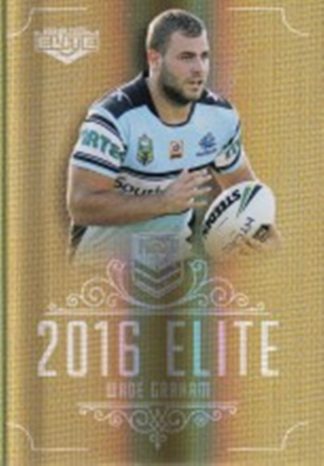 2016 NRL Elite Gold Parallel - SG044 Wade Graham Cronulla Sharks