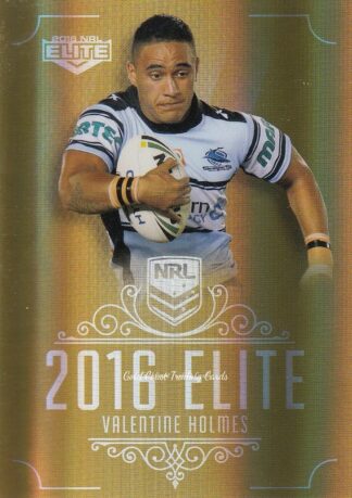 2016 NRL Elite Gold Parallel - SG045 Valentine Holmes Cronulla Sharks