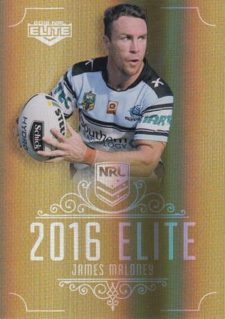 2016 NRL Elite Gold Parallel - SG047 James Maloney Cronulla Sharks
