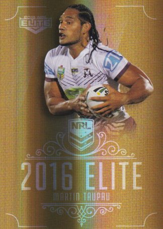 2016 NRL Elite Gold Parallel - SG069 Martin Taupau Manly Sea Eagles
