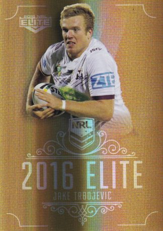 2016 NRL Elite Gold Parallel - SG070 Jake Trbojevic Manly Sea Eagles