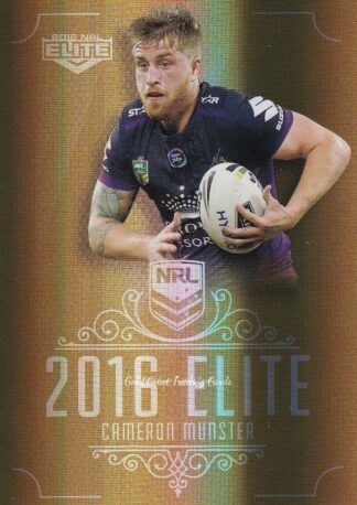 2016 NRL Elite Gold Parallel - SG081 Cameron Munster Melbourne Storm