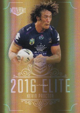 2016 NRL Elite Gold Parallel - SG082 Kevin Proctor Melbourne Storm