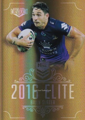 2016 NRL Elite Gold Parallel - SG083 Billy Slater Melbourne Storm