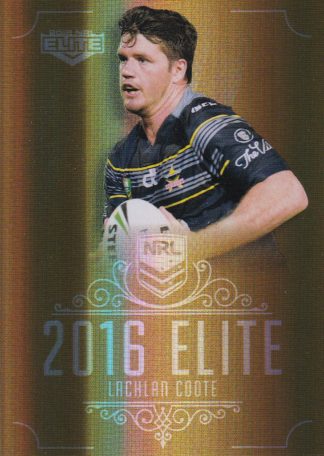 2016 NRL Elite Gold Parallel - SG101 Lachlan Coote North QLD Cowboys