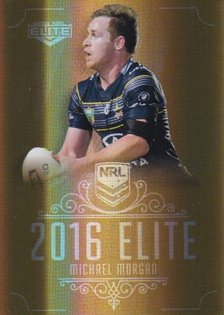 2016 NRL Elite Gold Parallel - SG104 Michael Morgan North QLD Cowboys