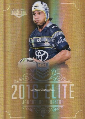 2016 NRL Elite Gold Parallel - SG108 Johnathan Thurston North QLD Cowboys