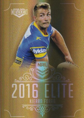 2016 NRL Elite Gold Parallel - SG111 Kieran Foran Parramatta Eels