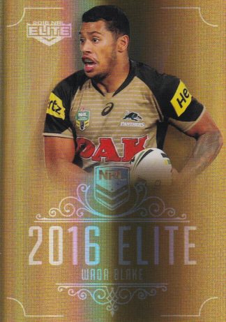 2016 NRL Elite Gold Parallel - SG122 Waqa Blake Penrith Panthers