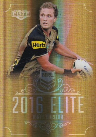2016 NRL Elite Gold Parallel - SG129 Matt Moylan Penrith Panthers
