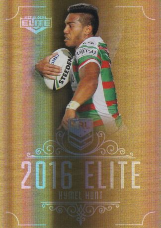 2016 NRL Elite Gold Parallel - SG140 Hymel Hunt South Sydney Rabbitohs
