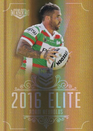 2016 NRL Elite Gold Parallel - SG142 Adam Reynolds South Sydney Rabbitohs