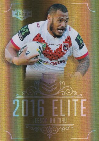2016 NRL Elite Gold Parallel - SG146 Leeson Ah Mau St George Dragons
