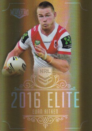 2016 NRL Elite Gold Parallel - SG147 Euan Aitken St George Dragons