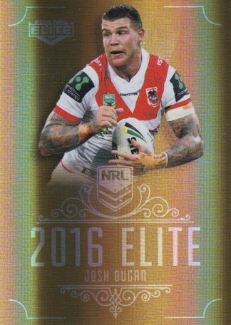 2016 NRL Elite Gold Parallel - SG148 Josh Dugan St George Dragons