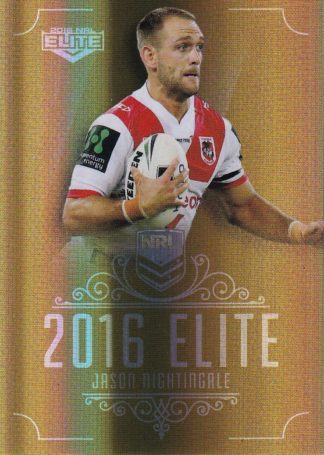 2016 NRL Elite Gold Parallel - SG153 Jason Nightingale St George Dragons