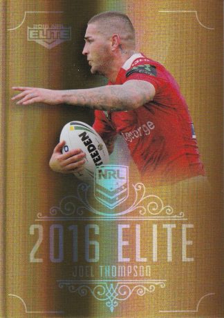 2016 NRL Elite Gold Parallel - SG155 Joel Thompson St George Dragons