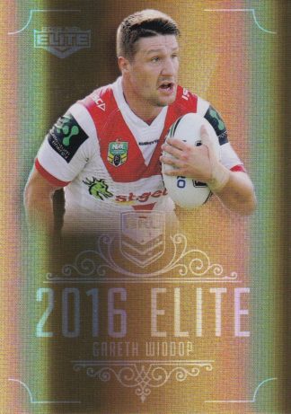 2016 NRL Elite Gold Parallel - SG156 Gareth Widdop St George Dragons