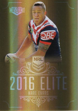 2016 NRL Elite Gold Parallel - SG159 Kane Evans Sydney Roosters
