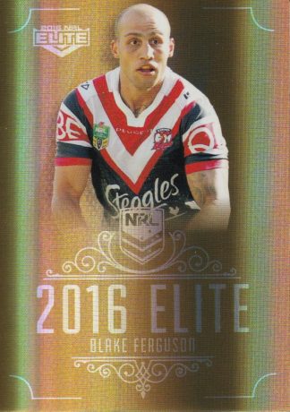 2016 NRL Elite Gold Parallel - SG160 Blake Ferguson Sydney Roosters