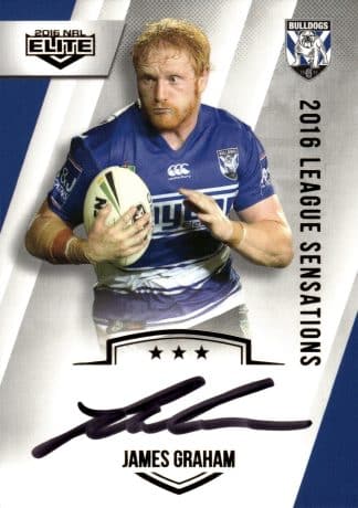 2016 NRL Elite League Sensations Signature - LS03 James Graham Canterbury Bulldogs