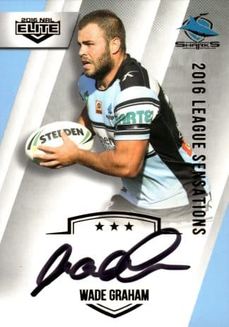 2016 NRL Elite League Sensations Signature - LS04 Wade Graham Cronulla Sharks