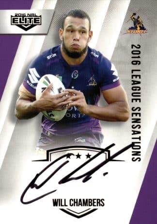 2016 NRL Elite League Sensations Signature - LS07 Will Chambers Melbourne Storm