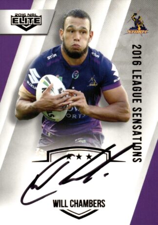 2016 NRL Elite League Sensations Signature - LS07 Will Chambers Melbourne Storm