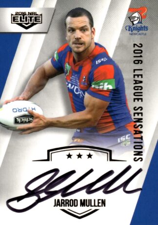 2016 NRL Elite League Sensations Signature - LS08 Jarrod Mullen Newcastle Knights