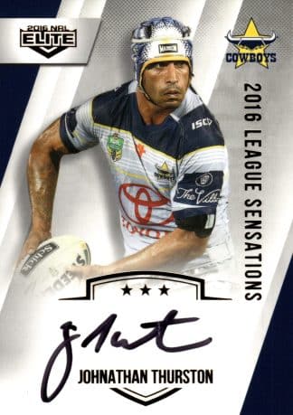 2016 NRL Elite League Sensations Signature - LS09 Johnathan Thurston North Qld Cowboys