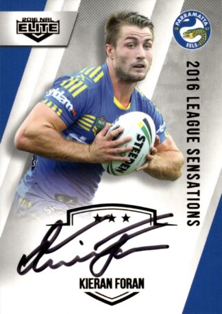 2016 NRL Elite League Sensations Signature - LS10 Kieran Foran Parramatta Eels