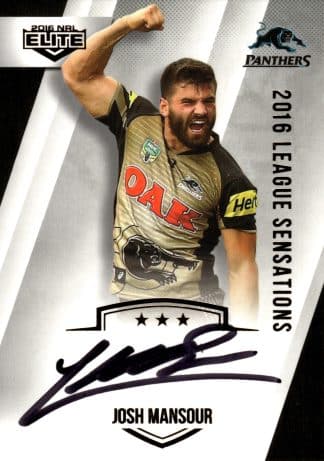 2016 NRL Elite League Sensations Signature - LS11 Josh Mansour Penrith Panthers